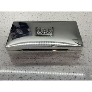 Swiss Deco Sterling Silver Cigarette Box Military Felzer c1947 Militaria 348g